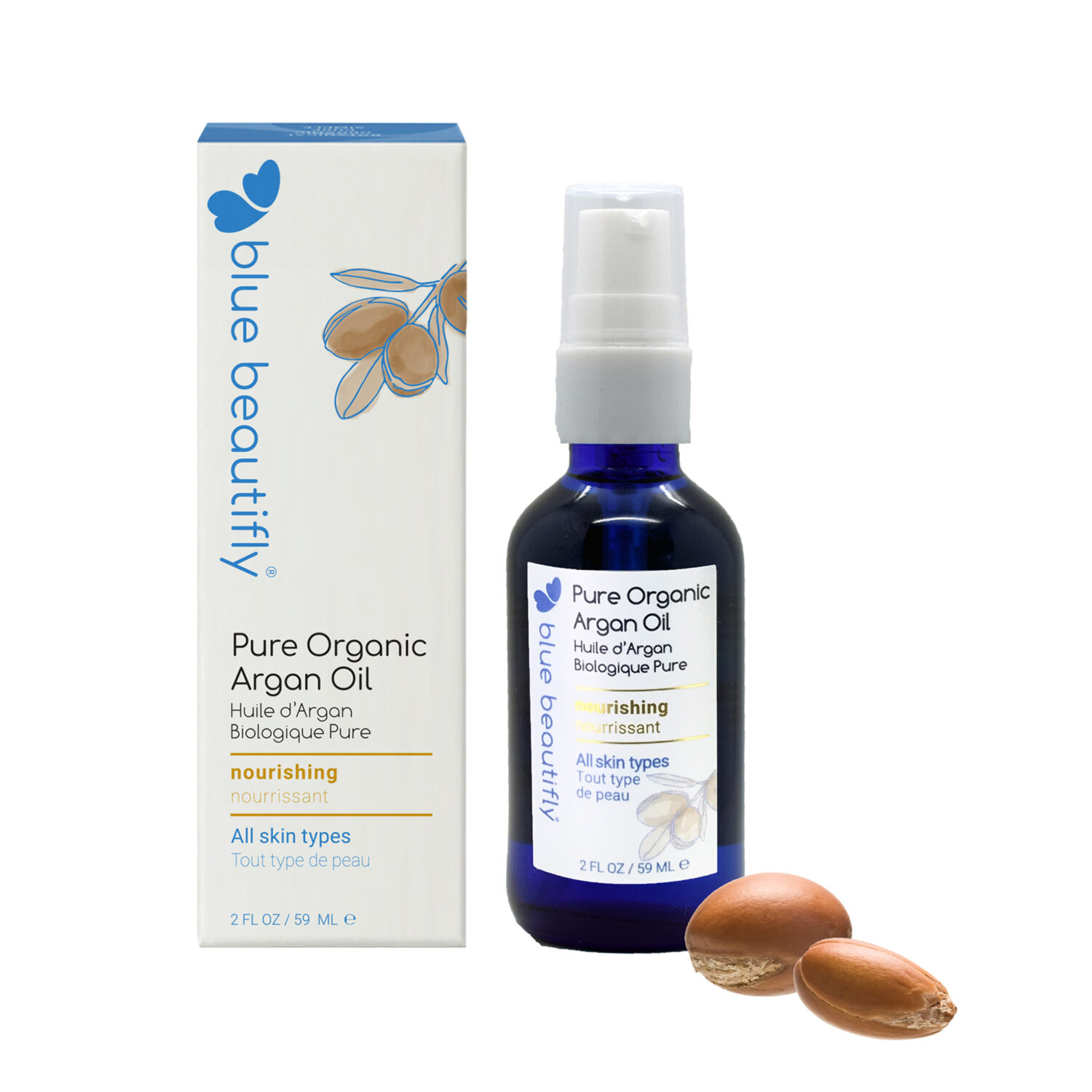 Blue Beautifly Pure Organic Argan Oil