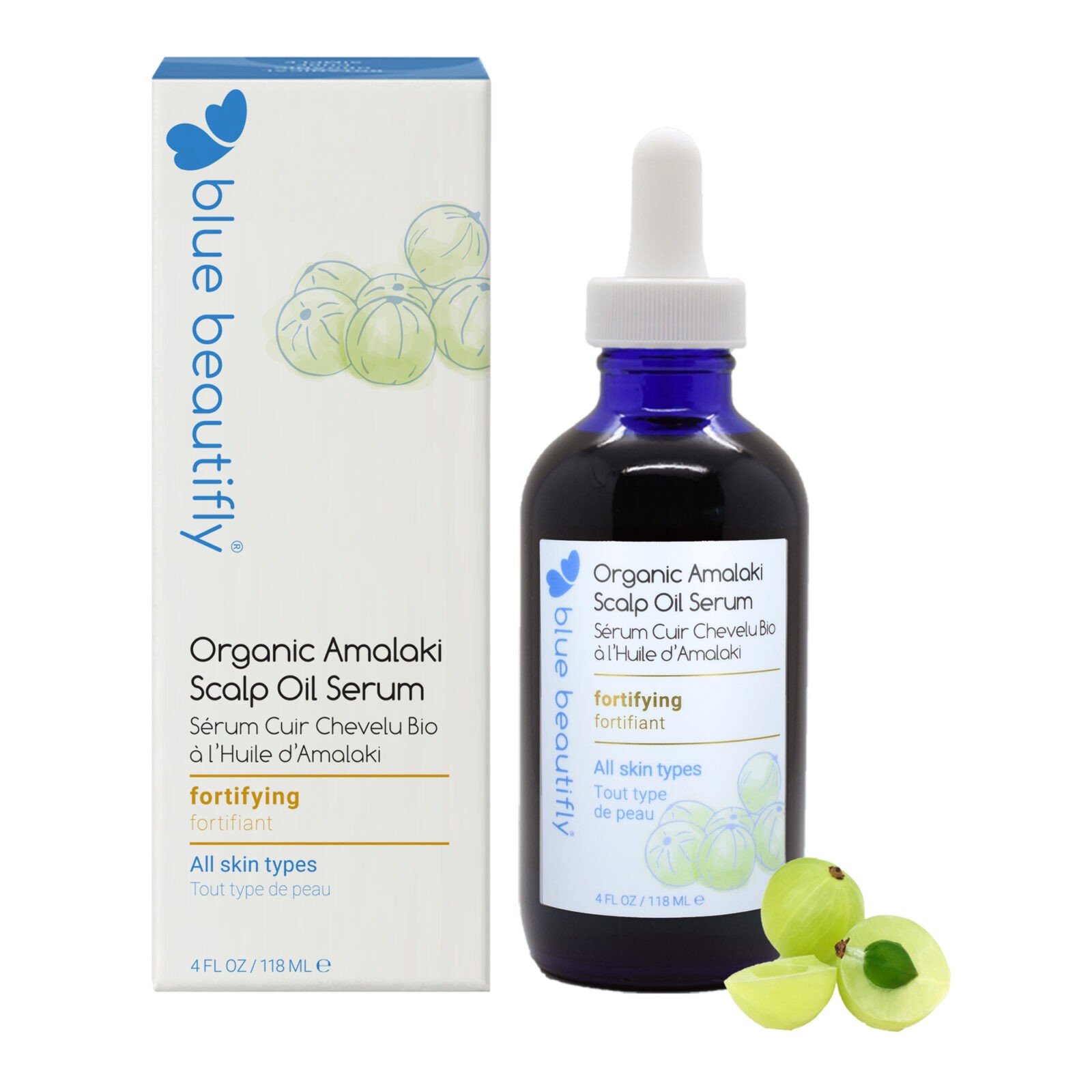 Organic Amalaki Scalp Oil Serum - Blue Beautifly Organic Amalaki Scalp Oil Serum - Blue Beautifly