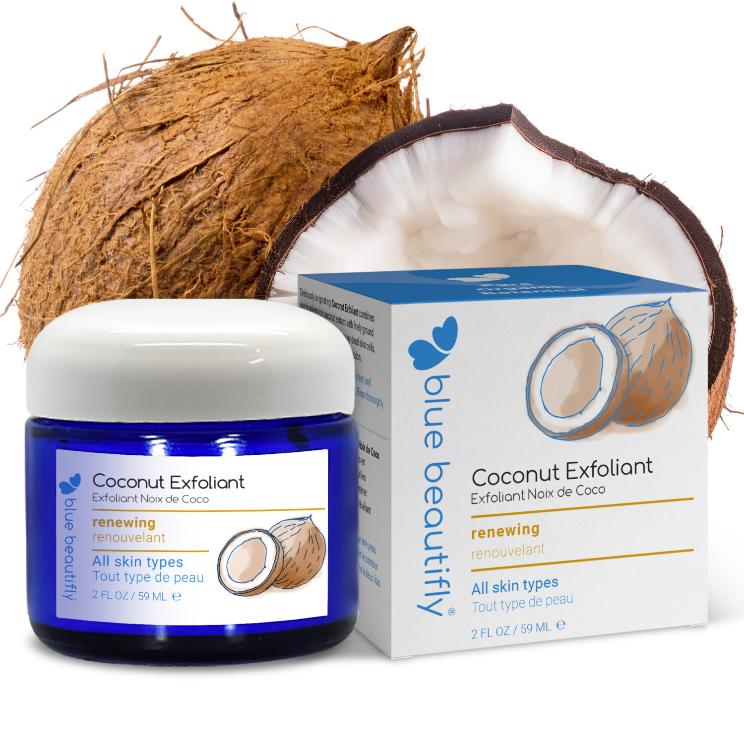 Blue Beautifly Coconut Exfoliant