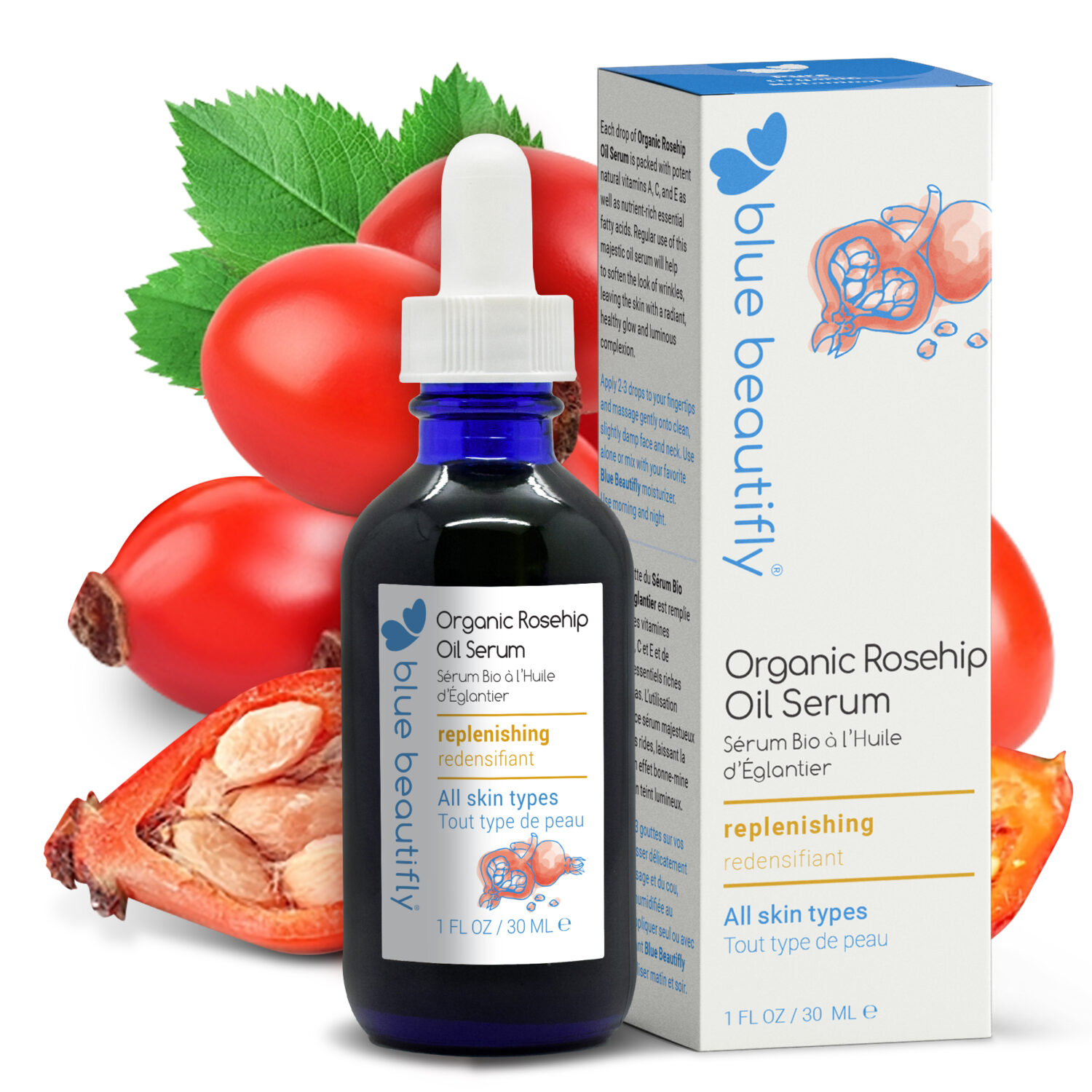 Blue Beautifly Organic Rosehip Oil Serum