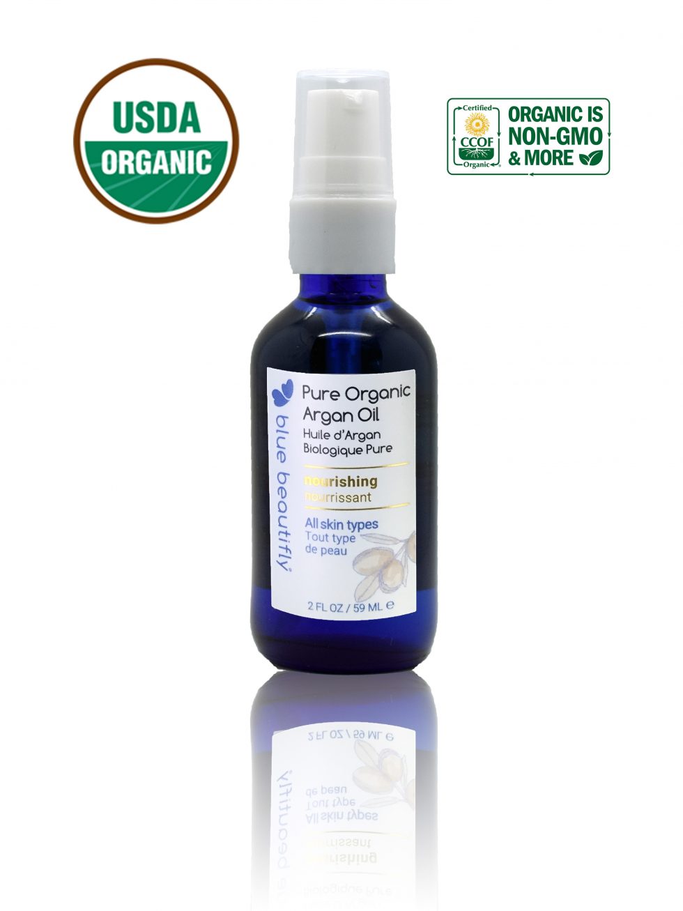 Dr Adorable 100% Pure Organic Argan Oil With Sprayer & Cap, For Hair, Face, Skin & Nails