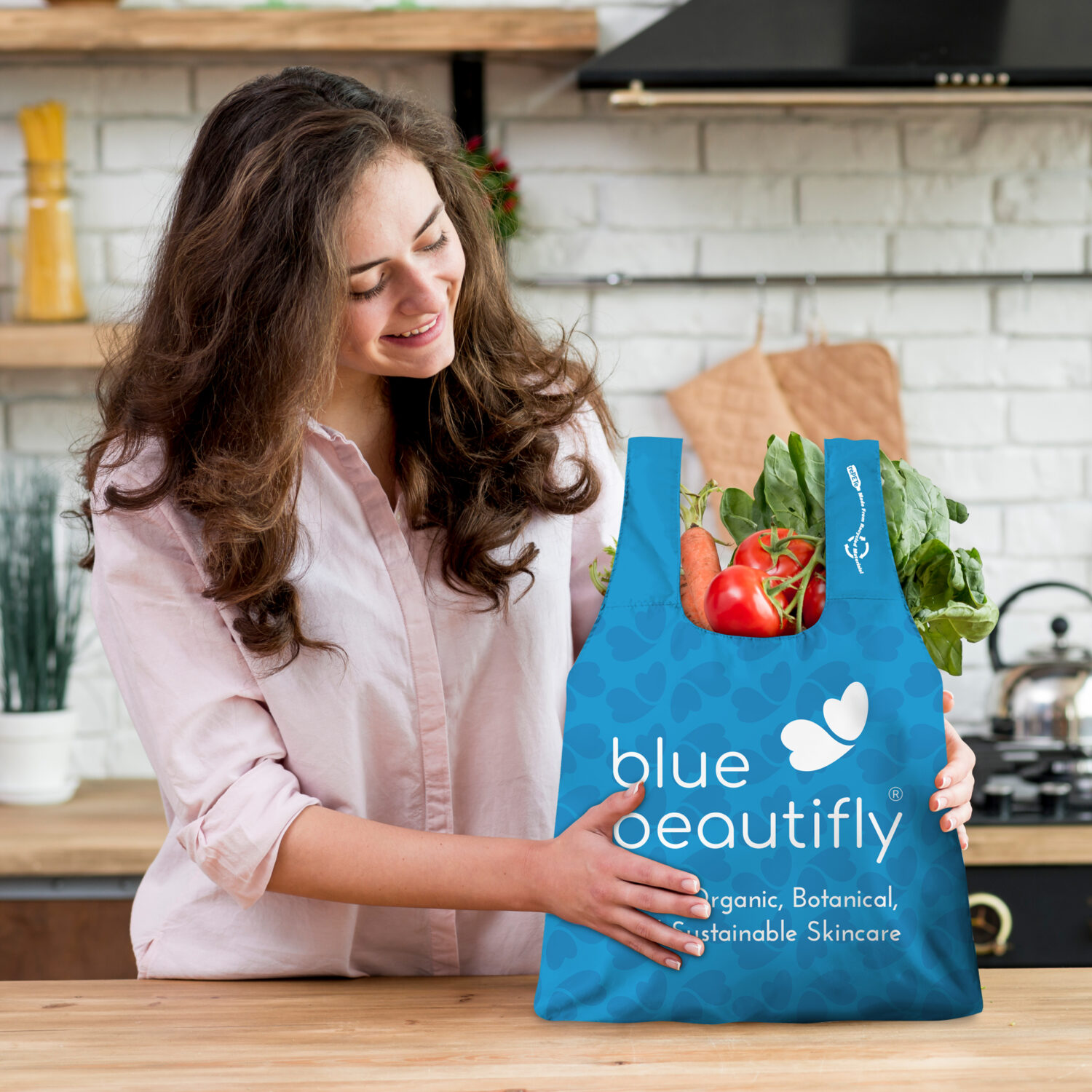 Blue Beautifly forever tote bag
